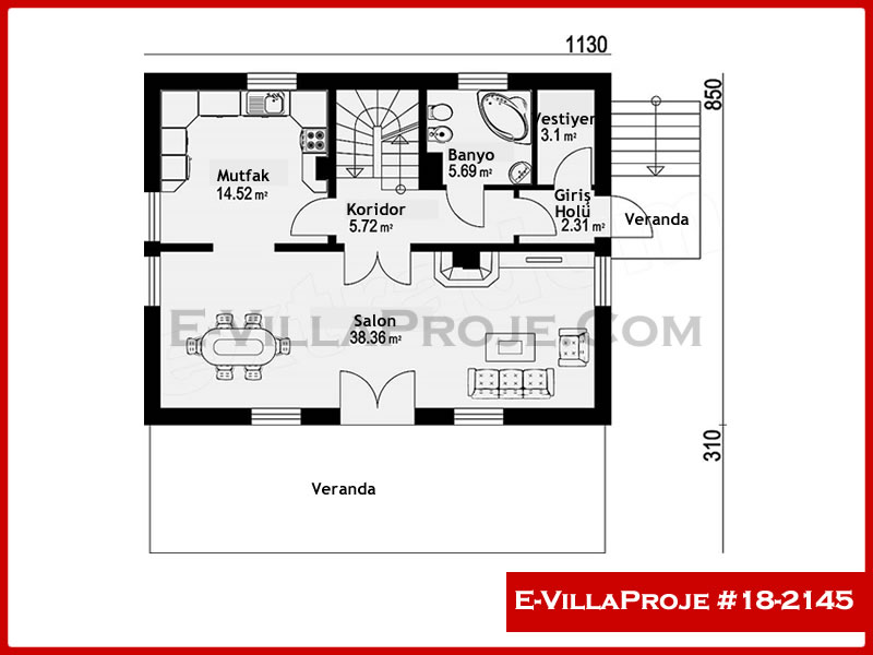 Modell 18-2145 — 192 m², 2 Geschosse thumbnail 2