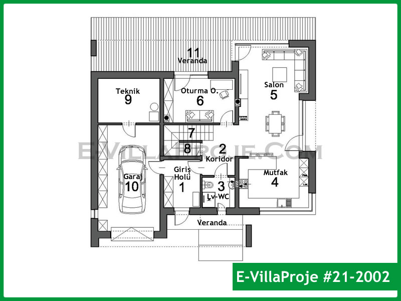 Model 21-2002 — 193 m², 2 storeys thumbnail 2