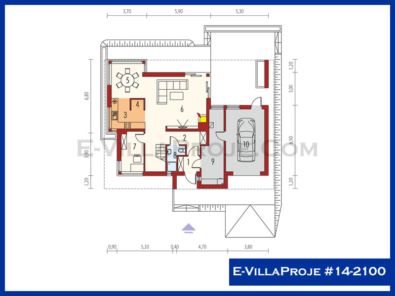 Model 14-2100 — 193 m², 2 storeys thumbnail 2