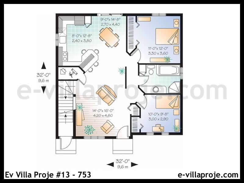 Model 13-753 — 193 m², 2 storeys thumbnail 2