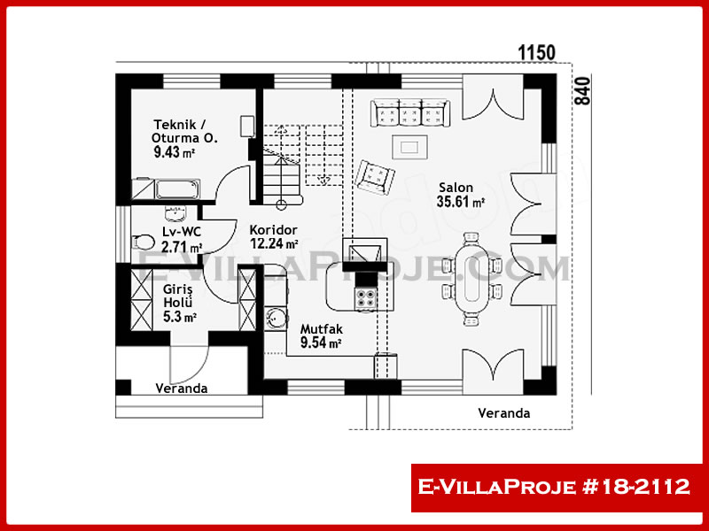 Model 18-2112 — 194 m², 2 storeys thumbnail 2