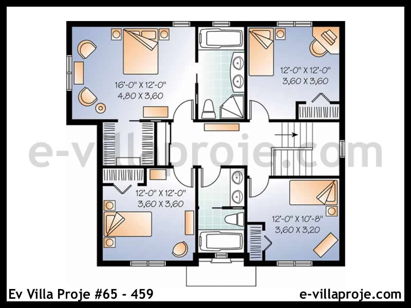 Model 65-459 — 194 m², 2 storeys thumbnail 3