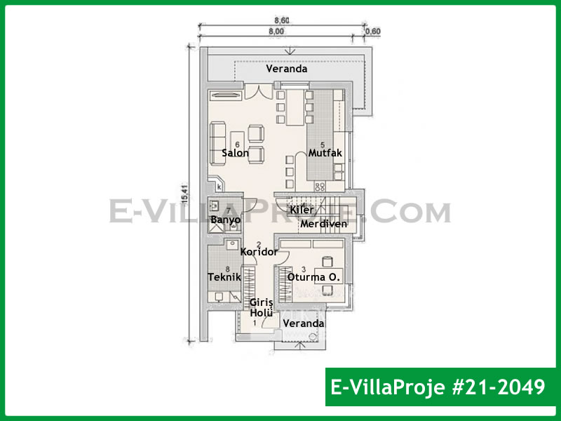 Model 21-2049 — 194 m², 2 storeys thumbnail 2