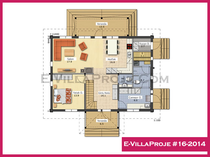 Model 16-2014 — 194 m², 2 storeys thumbnail 2