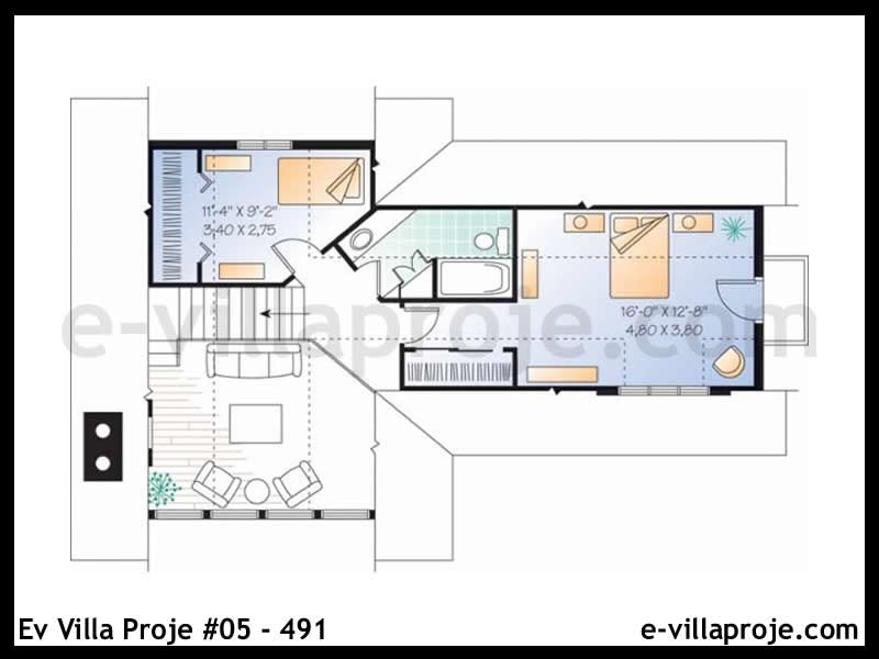Model 05-491 — 194 m², 3 storeys thumbnail 3