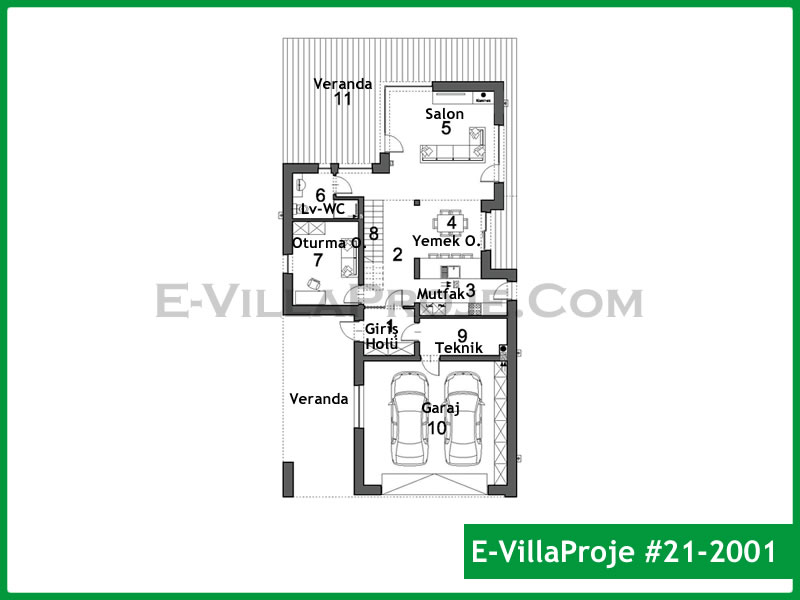 Model 21-2001 — 195 m², 2 storeys thumbnail 2