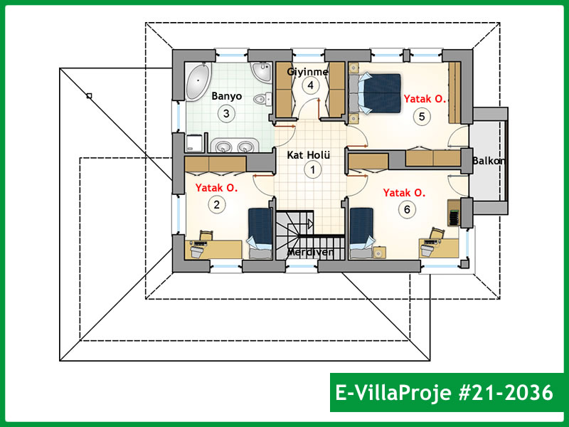 Model 21-2036 — 195 m², 2 storeys thumbnail 3