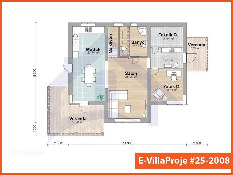 Model 25-2008 — 195 m², 2 storeys thumbnail 2