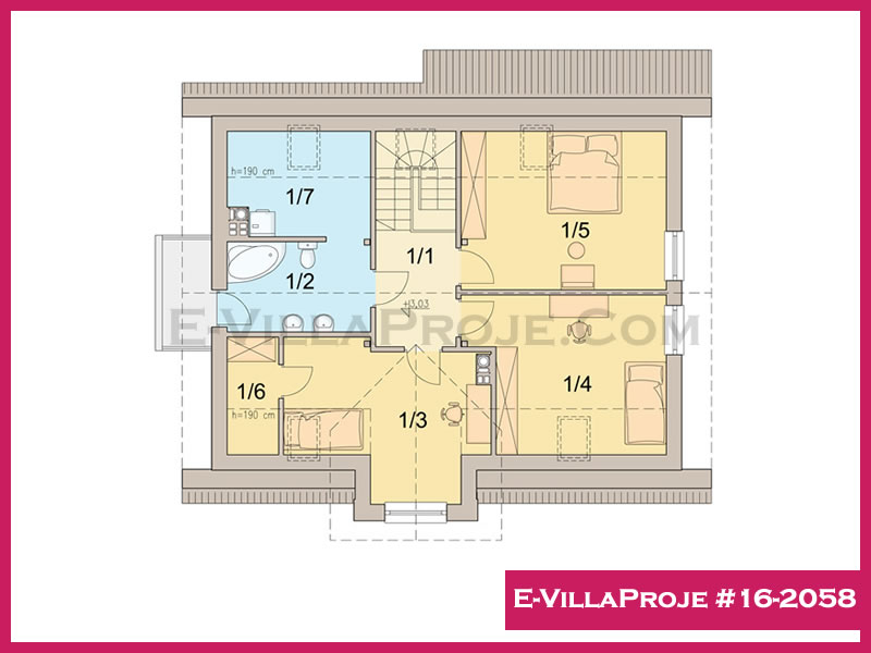 Modell 16-2058 — 196 m², 2 Geschosse thumbnail 3