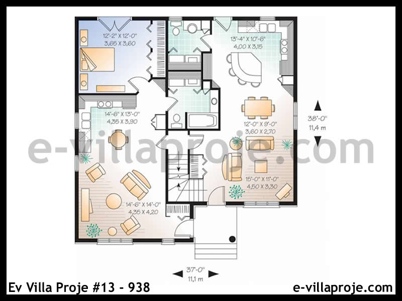 Model 13-938 — 196 m², 2 storeys thumbnail 2