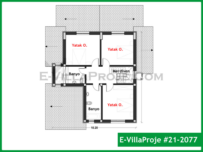Model 21-2077 — 196 m², 2 storeys thumbnail 3