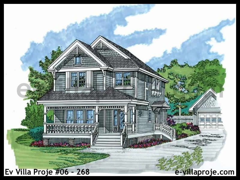 Model 06-268 — 200 m², 2 storeys - 06-268
