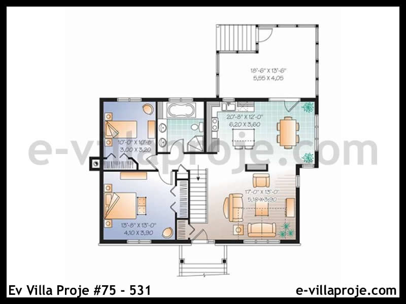 Model 75-531 — 201 m², 2 storeys thumbnail 3