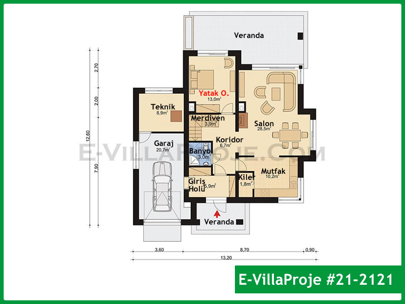 Model 21-2121 — 202 m², 2 storeys thumbnail 2