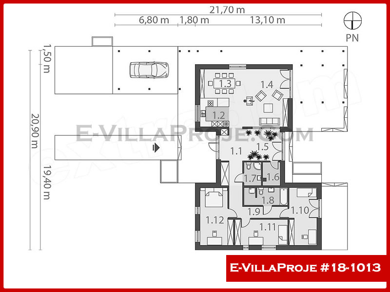 Model 18-1013 — 202 m², 1 storey thumbnail 2