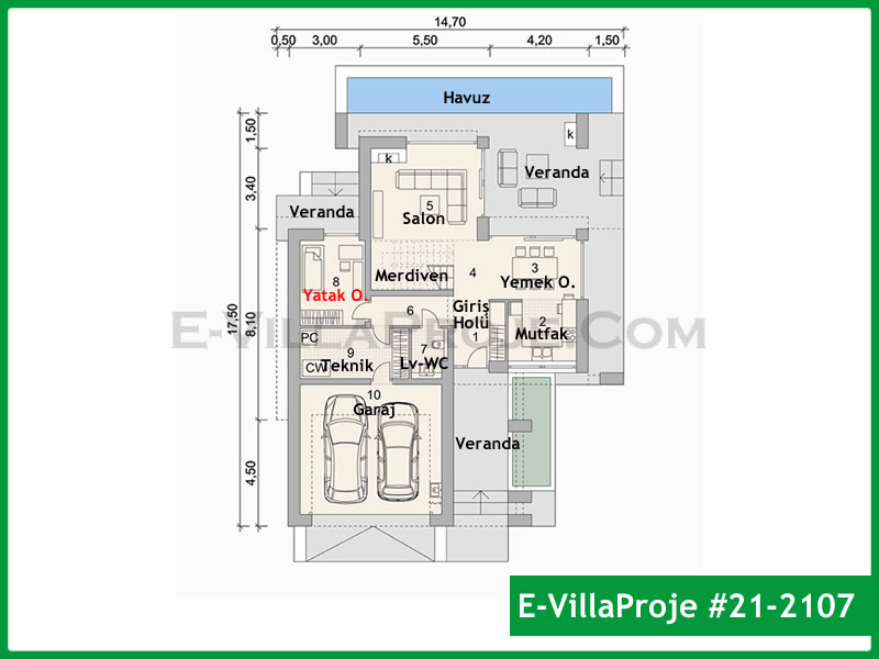 Model 21-2107 — 203 m², 2 storeys thumbnail 2