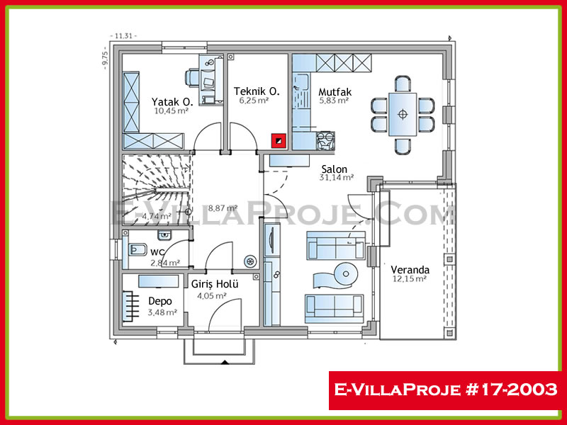 Model 17-2003 — 203 m², 2 storeys thumbnail 2