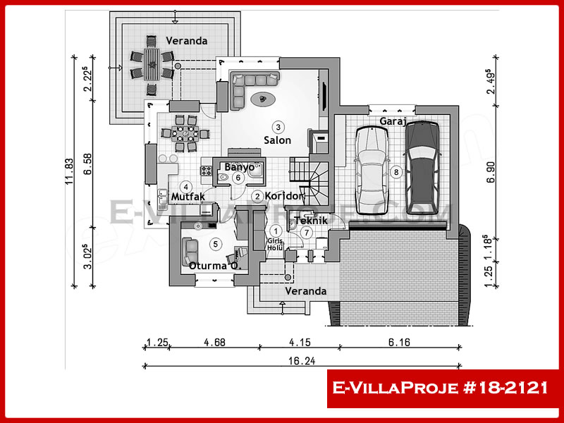 Model 18-2121 — 204 m², 2 storeys thumbnail 2