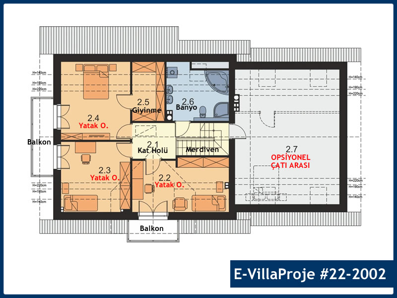 Model 22-2002 — 204 m², 2 storeys thumbnail 3
