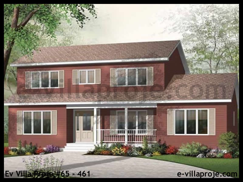 Model 65-461 — 204 m², 2 storeys - 65-461