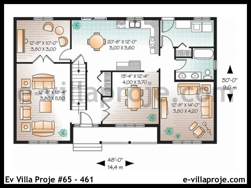 Model 65-461 — 204 m², 2 storeys thumbnail 2