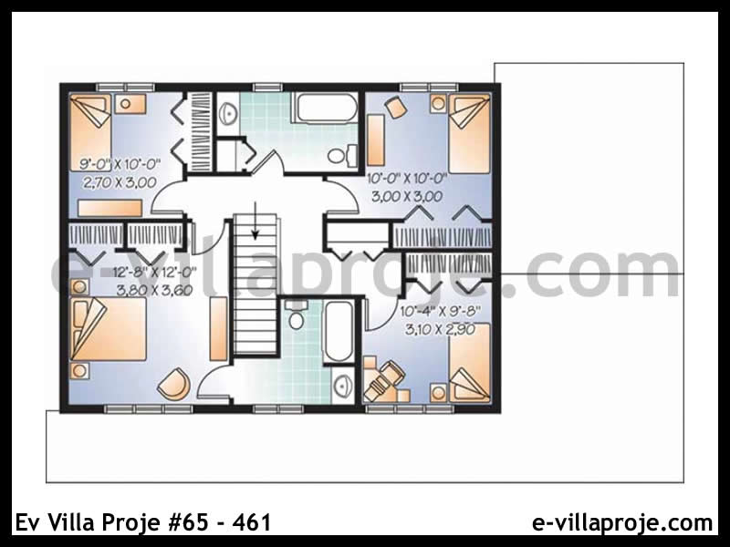 Model 65-461 — 204 m², 2 storeys thumbnail 3
