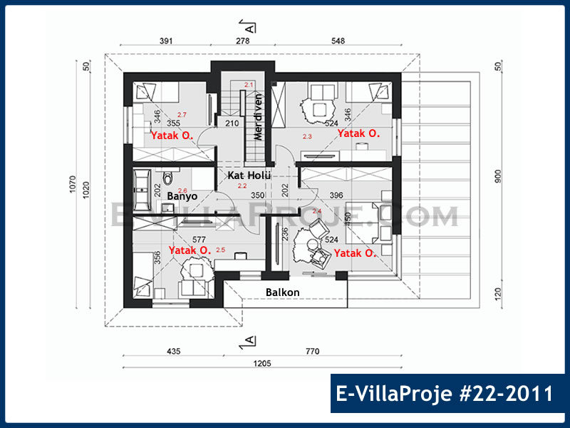 Model 22-2011 — 206 m², 2 storeys thumbnail 3
