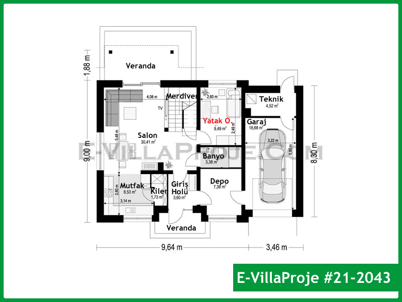 Model 21-2043 — 207 m², 2 storeys thumbnail 2