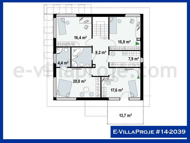 Model 14-2039 — 207 m², 2 storeys thumbnail 3