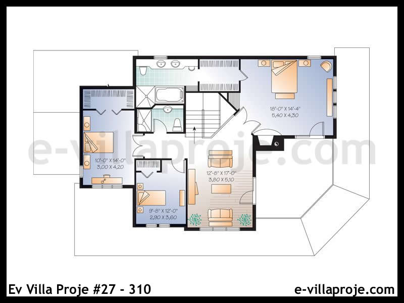 Model 27-310 — 210 m², 2 storeys thumbnail 3