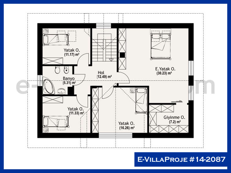 Model 14-2087 — 210 m², 2 storeys thumbnail 3