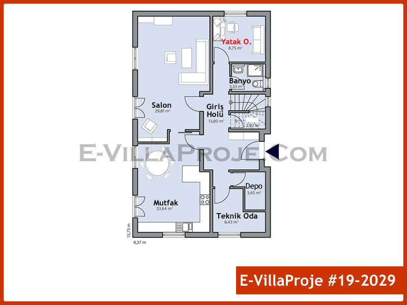 Model 19-2029 — 212 m², 2 storeys thumbnail 2