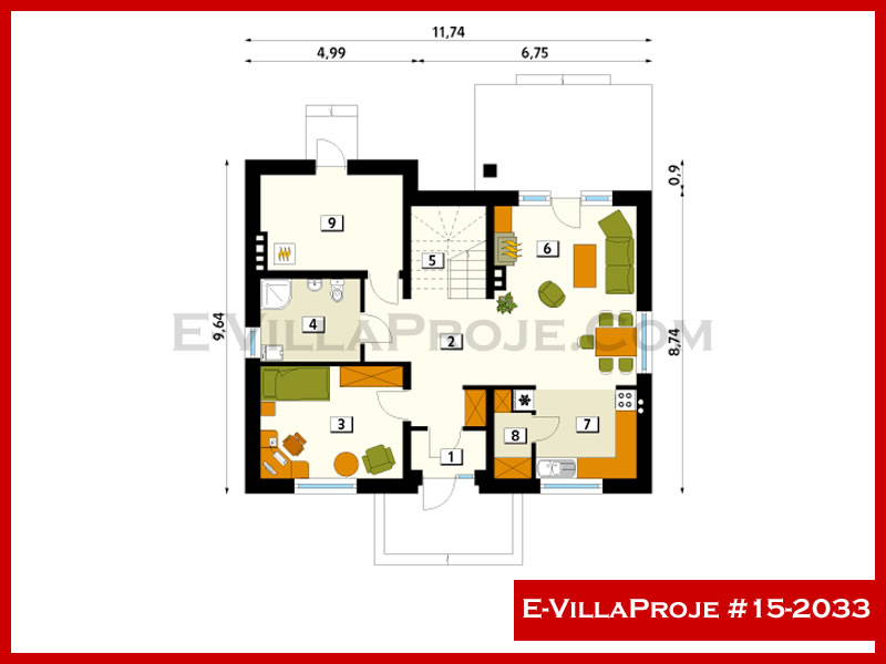 Model 15-2033 — 212 m², 2 Kat thumbnail 2