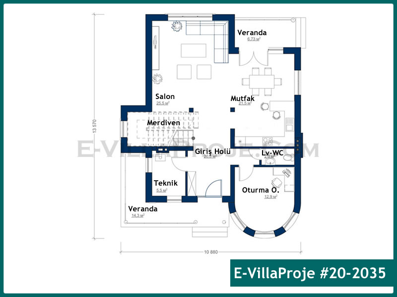 Model 20-2035 — 214 m², 2 storeys thumbnail 2