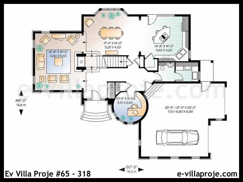 Model 65-318 — 215 m², 2 storeys thumbnail 2