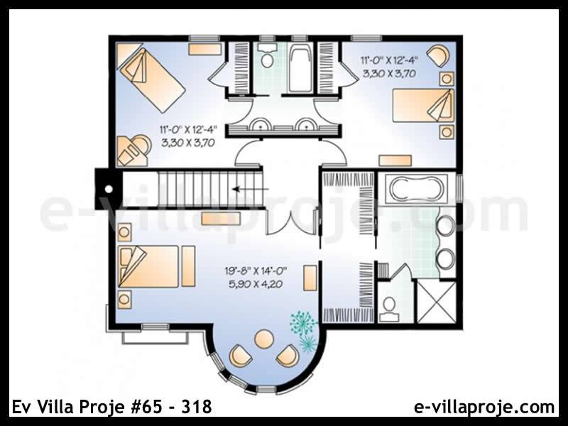 Model 65-318 — 215 m², 2 storeys thumbnail 3