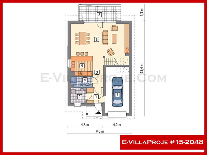 Model 15-2048 — 216 m², 2 Kat thumbnail 2