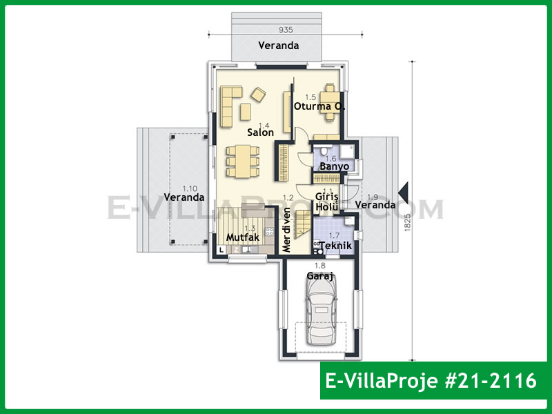 Model 21-2116 — 220 m², 2 storeys thumbnail 2