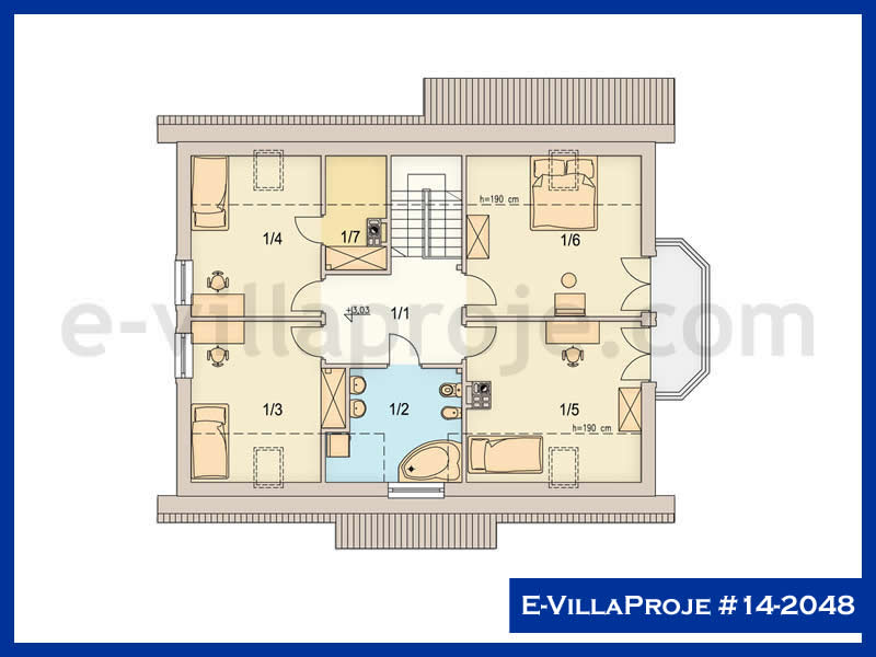 Model 14-2048 — 220 m², 2 storeys thumbnail 3