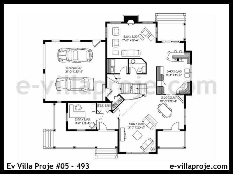 Model 05-493 — 221 m², 2 storeys thumbnail 2