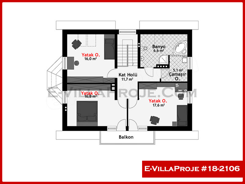 Modell 18-2106 — 221 m², 2 Geschosse thumbnail 3