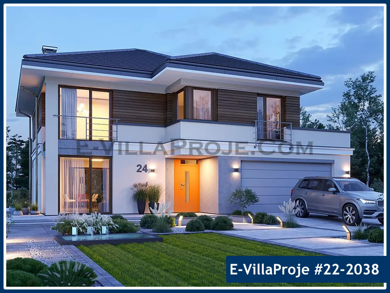 Model 22-2038 — 222 m², 2 storeys