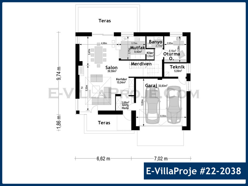Modell 22-2038 — 222 m², 2 Geschosse thumbnail 2