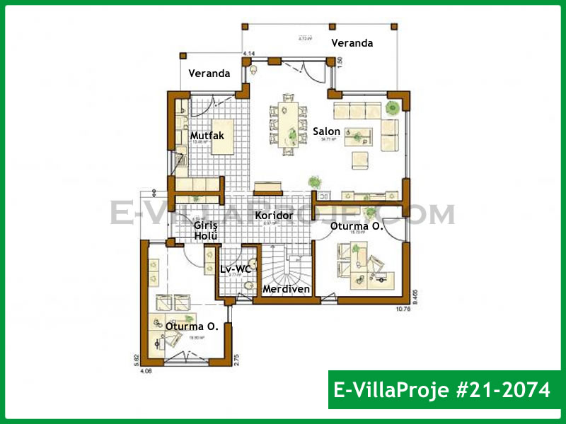 Model 21-2074 — 224 m², 2 Kat thumbnail 2