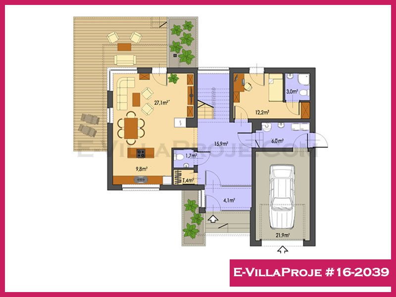 Model 16-2039 — 224 m², 2 storeys thumbnail 2