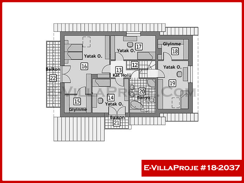 Model 18-2037 — 225 m², 2 storeys thumbnail 3