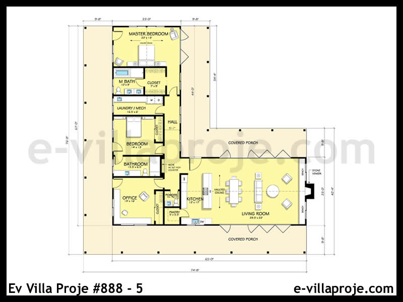 Model p-5366 — 226 m², 1 storey thumbnail 2