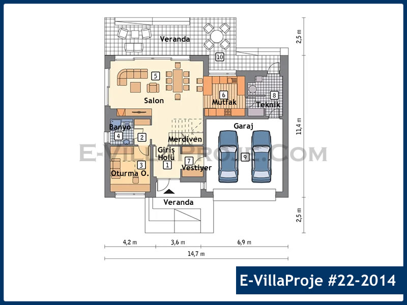 Model 22-2014 — 228 m², 2 storeys thumbnail 2