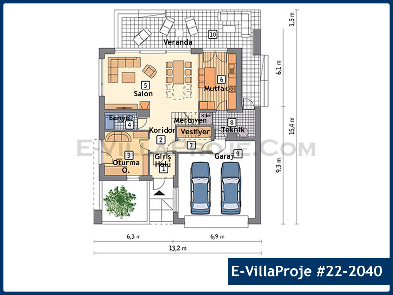 Model 22-2040 — 229 m², 2 storeys thumbnail 2