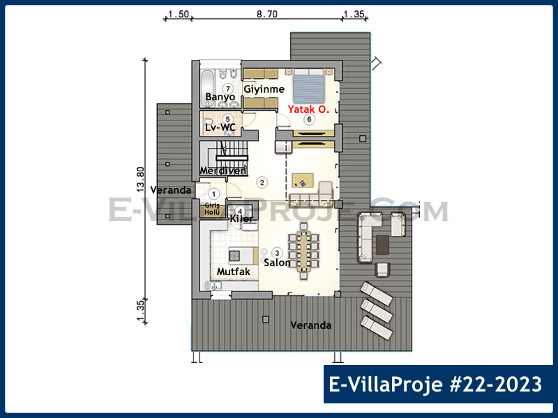 Model 22-2023 — 230 m², 2 storeys thumbnail 2